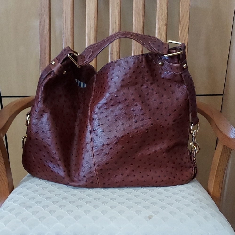 Elegant Brown Leather Tote Bag Rebecca Minkoff